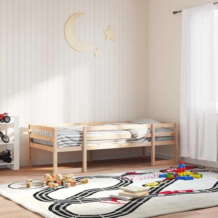 vidaXL Kinderbedframe massief grenenhout 90x200 cm, Huis en Inrichting, Slaapkamer | Bedden, Nieuw, Verzenden