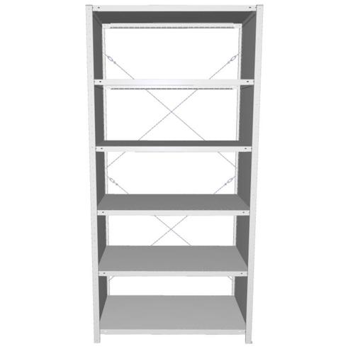 Meta Clip Legbordstelling 250x130x60 cm 6 legborden, Zakelijke goederen, Kantoor en Winkelinrichting | Magazijn, Stelling en Opslag