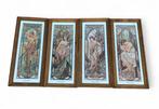 Alphonse Mucha (after) - Wandspiegel (4) - Glas, Hout - De