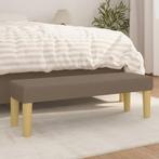 vidaXL Bankje 100x30x30 cm stof taupe, Verzenden, Nieuw