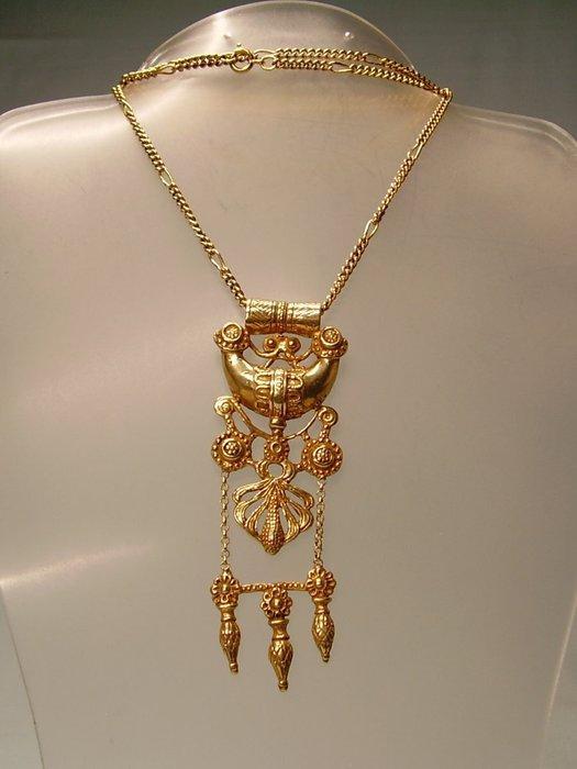 Zonder Minimumprijs - Hanger Verguld, Zilver - naar antiek, Handtassen en Accessoires, Antieke sieraden