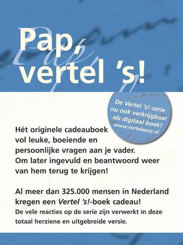 Pap vertel s / Vertel eens 9789049100889 Elma van Vliet, Verzenden, Elma van Vliet