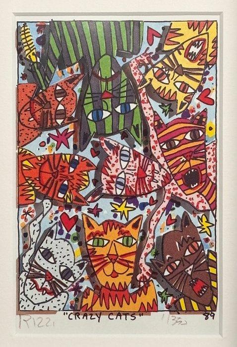 James Rizzi (1950-2011) - CRAZY CATS, Antiquités & Art, Antiquités | Autres Antiquités