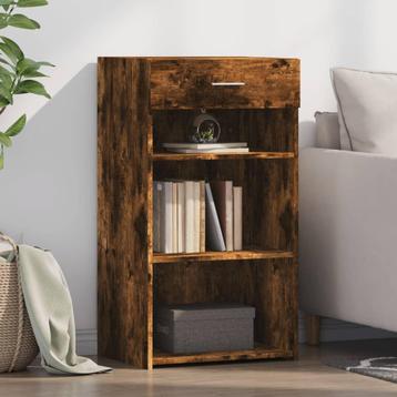 vidaXL Dressoir 50x42,5x93 cm bewerkt hout gerookt, Huis en Inrichting, Kasten | Dressoirs, Verzenden, Nieuw