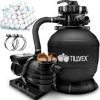 Tillvex® Zandfilter - Zandfilterpomp - 10200L/u - Zwart, Verzenden, Nieuw