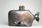 Urszula Despet - sculptuur, Whale with Houses - 18 cm -, Antiek en Kunst