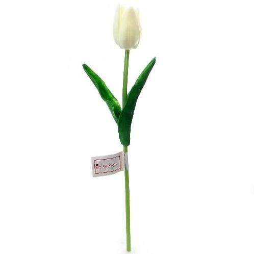 Tulp Realtouch WIT / stuks. 34cm. Witte tulp, Huis en Inrichting, Woonaccessoires | Kunstplanten en Kunstbloemen, Nieuw