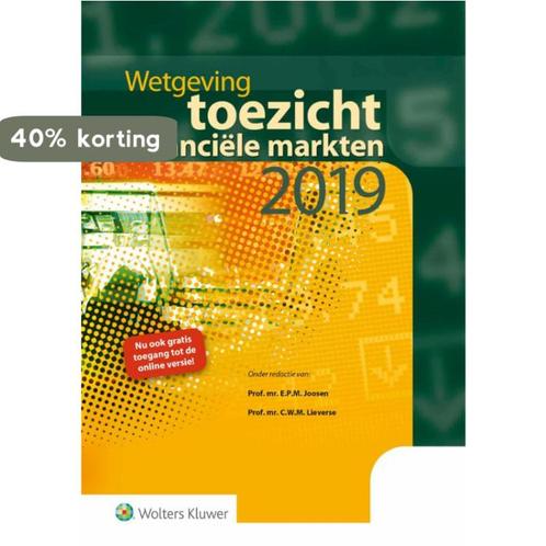 Wetgeving toezicht financiële markten 2019 9789013152333, Boeken, Wetenschap, Gelezen, Verzenden