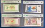 Zimbabwe. - 6 banknotes - all graded - various dates (Sans