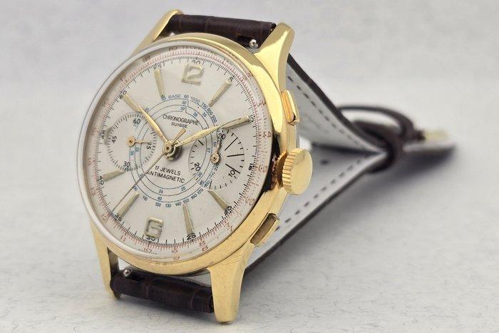 Chronographe Suisse - Cal. Landeron 51 - Zonder minimumprijs, Handtassen en Accessoires, Horloges | Heren