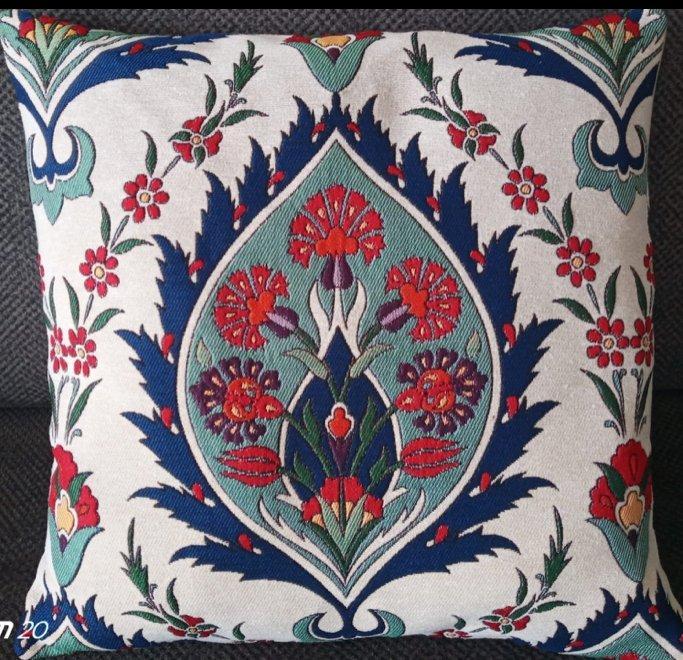 Wandtapijt (4) - 43 cm - 43 cm - Wandkleed geweven kussens, Antiek en Kunst, Curiosa en Brocante