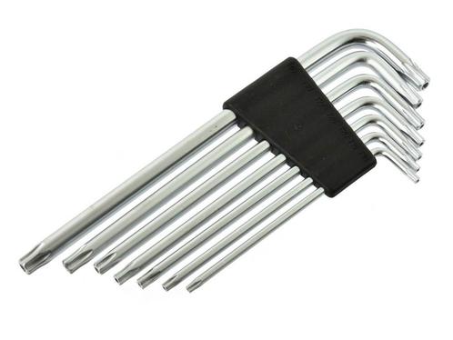 GEKO Haakse sleutels Torx T10 t/m T40 in houder, Doe-het-zelf en Bouw, Gereedschap | Handgereedschap, Nieuw, Ophalen of Verzenden