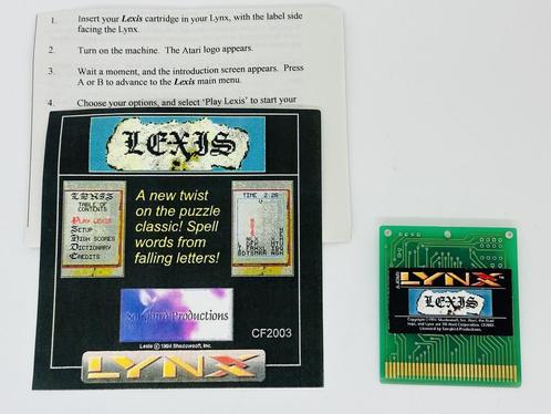 Atari Lynx - Lexus - Homebrew - Songbird Productions - 1994, Games en Spelcomputers, Spelcomputers | Atari, Gebruikt, Verzenden