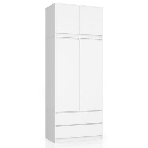 kledingkast wit XL Extra hoog wit (Kledingkasten), Huis en Inrichting, Kasten | Kleerkasten, 50 tot 75 cm, Nieuw, Overige houtsoorten