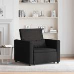 vidaXL Enkel Slaapbank Zwart 90 x 165 x 87 cm Stof, Huis en Inrichting, Fauteuils, Verzenden, Nieuw