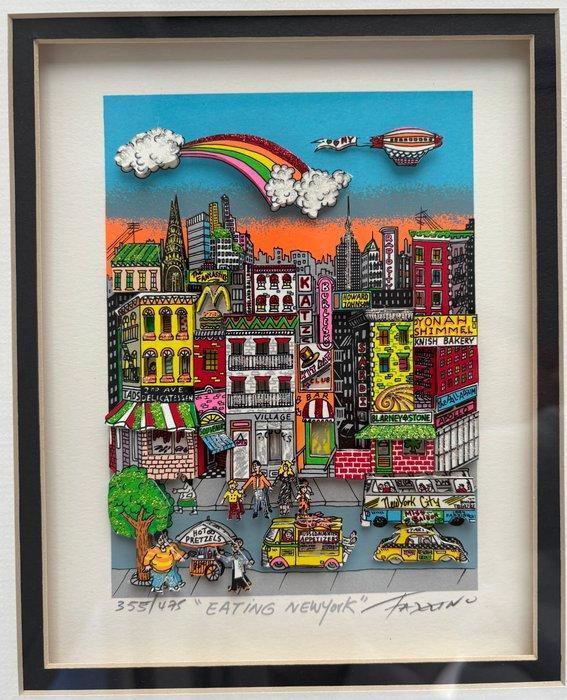 Charles Fazzino (1955) - Eating New York, Antiek en Kunst, Kunst | Designobjecten