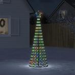 vidaXL Arbre de Noël lumineux conique 275 LED colorées, Verzenden