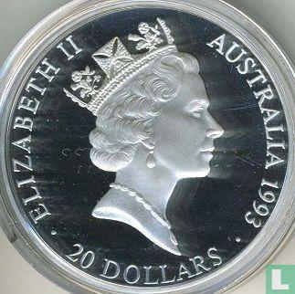 Australië 20 dollars 1993 (PROOF) 100 years Modern Olymp.., Postzegels en Munten, Munten | Oceanië, Losse munt, Goud, Zilver, Verzenden