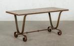 Tafel - Italiaanse tafel in ijzer en marmer, Antiek en Kunst, Curiosa en Brocante