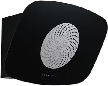 Apelson Iconcirc80 Wand Afzuigkap 80cm – Zwart Glas Met, Elektronische apparatuur, Afzuigkappen, Ophalen of Verzenden, Nieuw