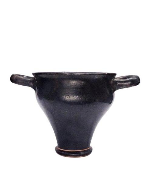 Grec ancien - Rare skyphos attique à glaçure noire - Grèce, Verzamelen, Mineralen en Fossielen