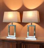 Lamp (2) - Chic & Design - Gepatineerd zilver, Textiel