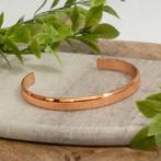 Koperen glad gepolijste klemarmband, Ophalen of Verzenden