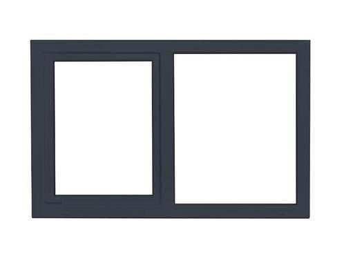 PVC raam met aanslag vast-draaikiep b150xh80 in voorraad, Doe-het-zelf en Bouw, Glas en Ramen, Dubbelglas, Nieuw, Gevelraam of Ruit