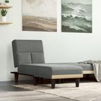 vidaXL Chaise longue stof donkergrijs, Verzenden, Nieuw