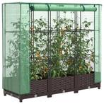 vidaXL Plantenbak verhoogd met kashoes 120x40x123 cm, Tuin en Terras, Verzenden, Nieuw