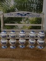 Kruidenrek - hout porselein - Vintage kruidenrek 1950s