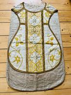 ancienne chasuble romaine catholique - tissu - 1800-1850, Antiquités & Art