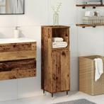 vidaXL Badkamerkast 30x30x100 cm bewerkt hout oud, Verzenden, Nieuw