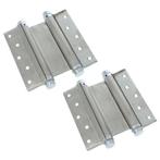 Bommer scharnier dubbelwerkend 125 mm rvs 2 stuks, Doe-het-zelf en Bouw, Nieuw, Overige materialen, Klink of Kruk