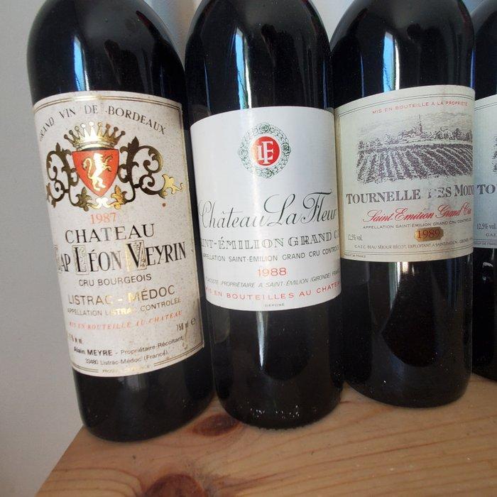 1x 1987 Château Cap Leon Veyrin - 1x 1988 Chateau La Fleur -, Verzamelen, Wijnen