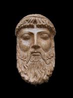 sculptuur, Maschera da Parete Poseidone - 22 cm -