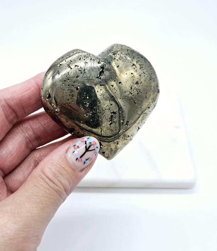 Pyriet Hart (zie filmpje), Handtassen en Accessoires, Edelstenen, Ophalen of Verzenden