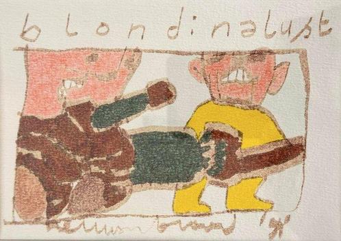 Herman Brood (1946-2001) - Blondina lust, Antiek en Kunst, Kunst | Schilderijen | Modern