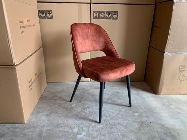 Veiling - Stoel Justus (set van 6) Velvet - Velours - Koper, Huis en Inrichting, Stoelen