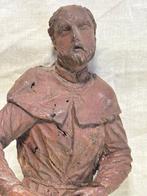 Scuola italiana - XVIII secolo - sculptuur, Santo, Antiek en Kunst