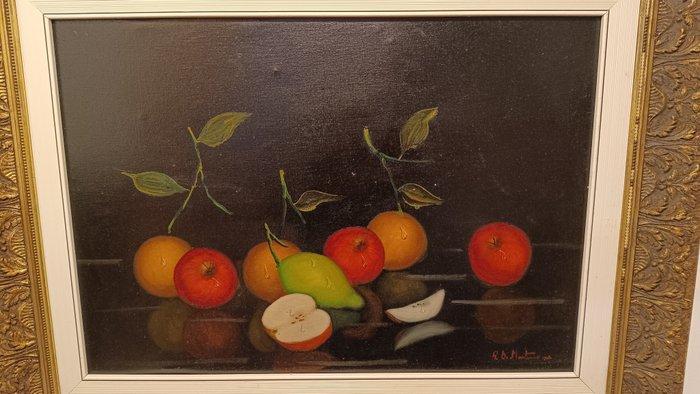 Renato De Martino (1943) - Frutta sul tavolo, Antiek en Kunst, Kunst | Schilderijen | Klassiek