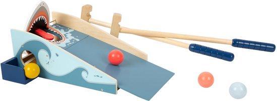 Small Foot - Houten Mini Golf Haaienaanval, 7dlg., Kinderen en Baby's, Speelgoed | Overig, Nieuw, Verzenden