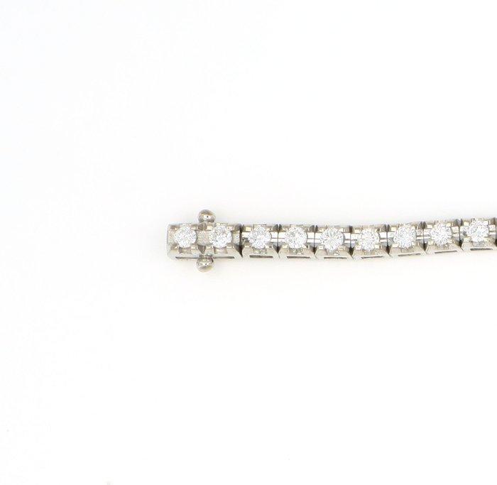 Armband - 18 karaat Witgoud - 1.90ct. tw. Diamant, Handtassen en Accessoires, Armbanden