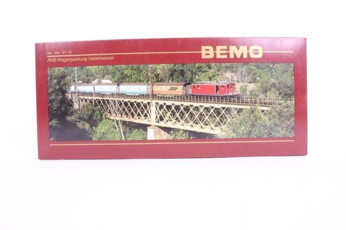 Bemo H0m - 7488 100 - Modeltrein goederenwagonset (1) -, Hobby en Vrije tijd, Modeltreinen | H0