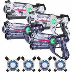 Light Battle lasergame set - 4 laserguns + 4 vesten, Ophalen of Verzenden, Nieuw
