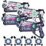 Light Battle lasergame set - 4 laserguns + 4 vesten, Kinderen en Baby's, Ophalen of Verzenden, Nieuw