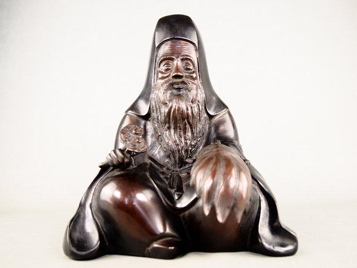 Brons - Youzan  - Beeld van Jurojin , een van de Zeven, Antiek en Kunst, Antiek | Overige Antiek