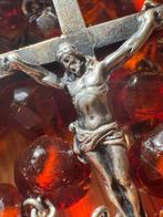 Antiek Rozenkrans - Amber, Zilver - 1900-1910 - .925s 4, Antiek en Kunst