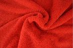 10 meter badstof rood - 150cm breed, Verzenden, 120 cm of meer, Katoen, Rood