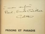 Signé; Colette - Prisons et paradis - 1932, Antiquités & Art, Antiquités | Livres & Manuscrits
